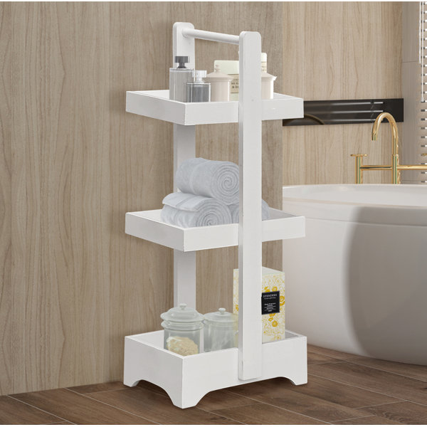 Freestanding Bathroom Storage Caddy Bamboo Everything Bathroom